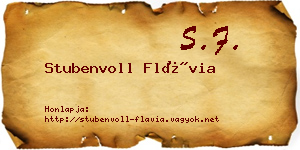 Stubenvoll Flávia névjegykártya